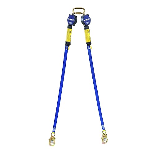 3M DBI-SALA Nano-Lok 3101373 Línea de vida auto retráctil, 9 pies, malla de poliéster Dynema de 3/4 pulgadas, gancho de amarre, conector rápido para