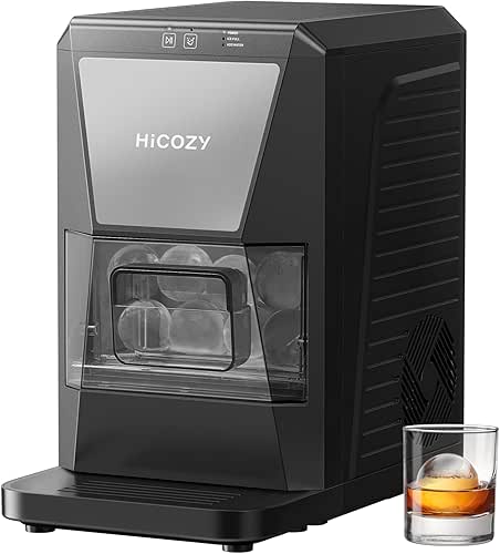 HiCOZY B1 Clear Ice Ball Maker Countertop,Sphere Ice Maker with