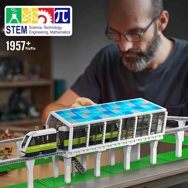 Foto 6 de 7 de Mould King 12040 Tren Tecnológico de Alta Velocidad