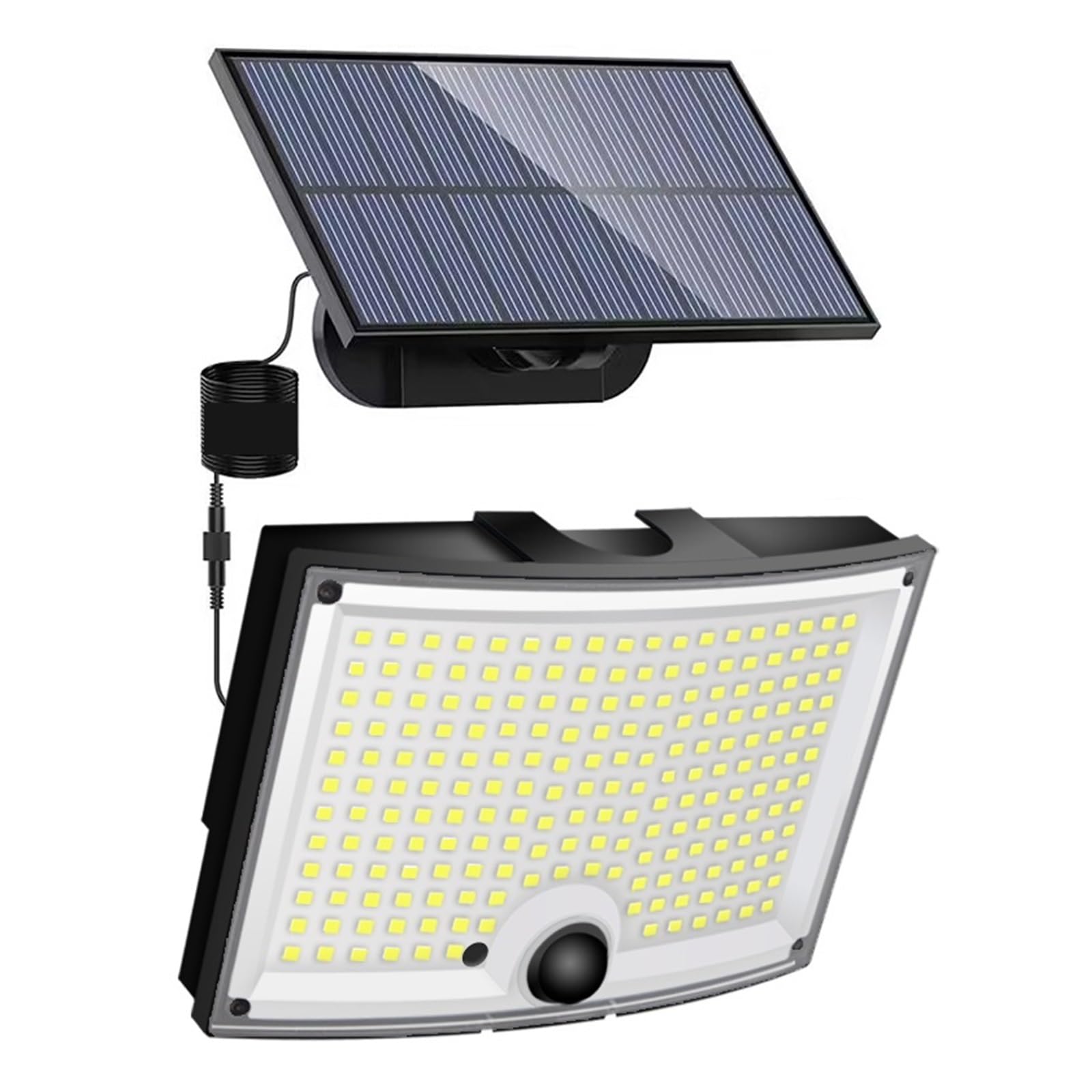 Focos solares LED 200 LED Luz Solar For Exteriores Super Brillante 3 Modos Sensor De Movimiento Luz De Pared IP65 Luz De Calle Impermeable Con Control Remoto For Jardín El ahorro de energía ( Color :