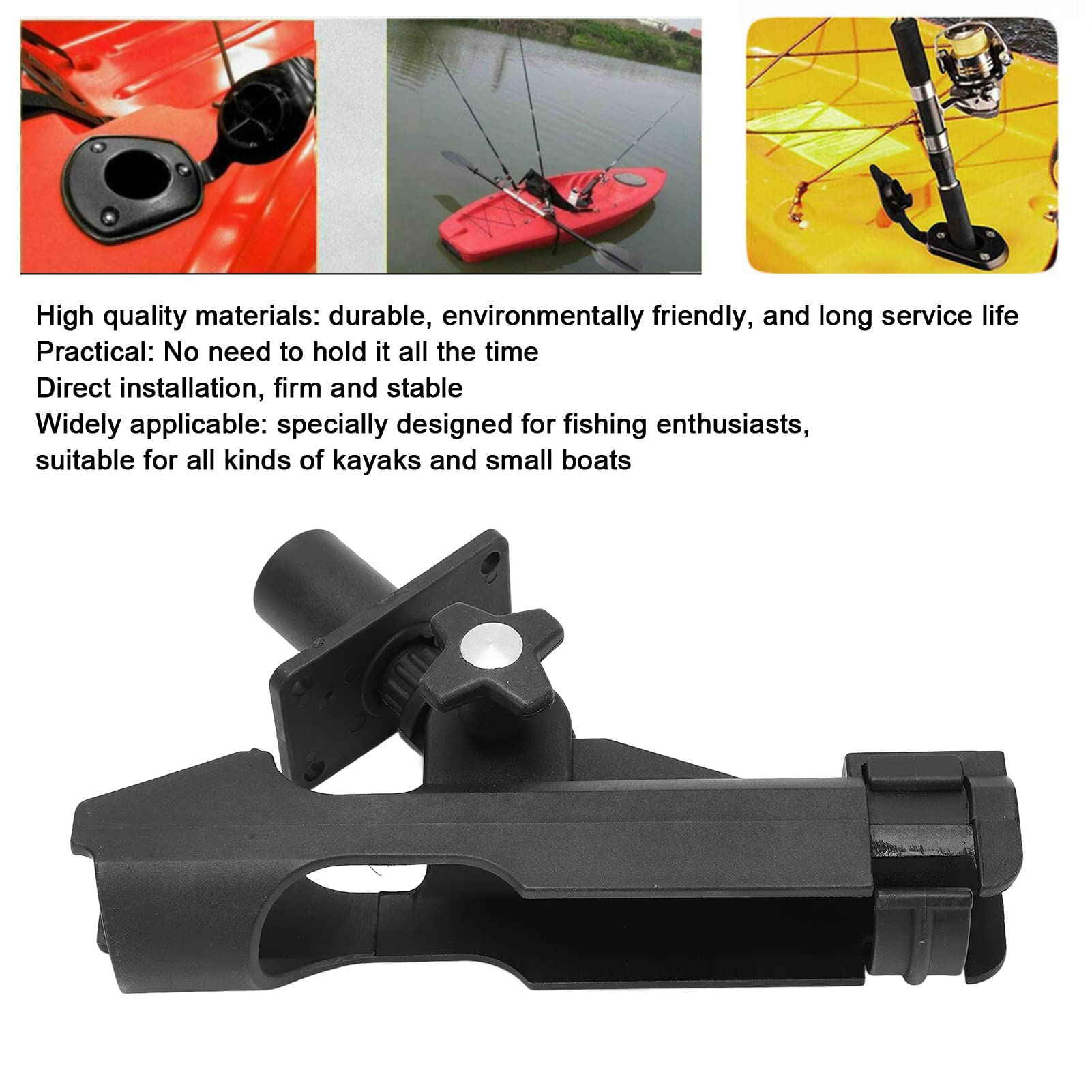 Attrezzatura Pesca In Mare Portacanne Da Pesca In Acciaio Inox Per Barca - 2 Supporti Regolabili 360° Per Kayak E Canoa Canna Da Pesca
