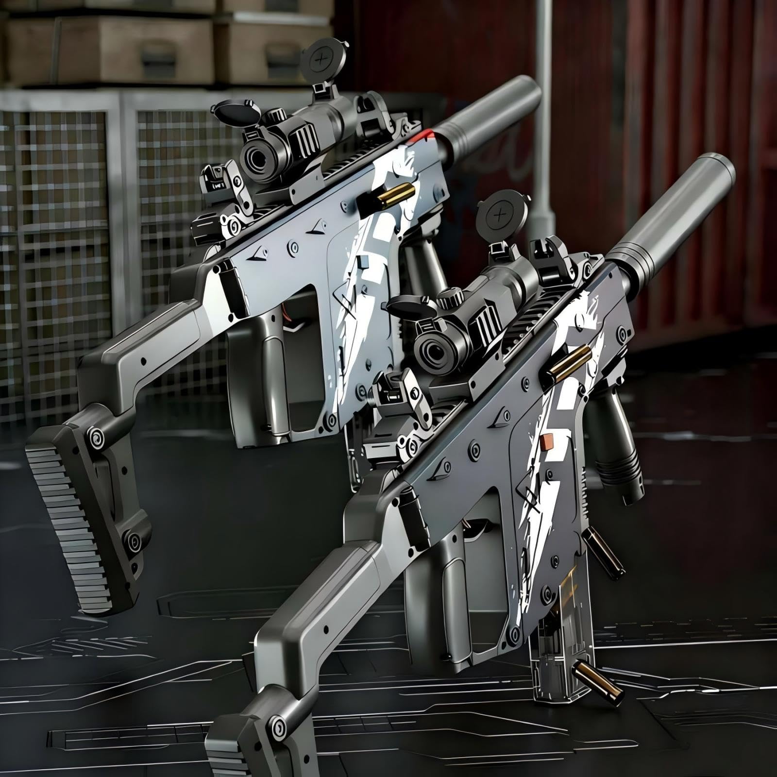 Automatic Spielzeug Pistole Kinder, 2 in 1 Modi Elektrische Toy Guns, Farbwechselnde Kinder Pistolen Blasters, Schießspiele Spielzeug für Kinder und Erwachsene