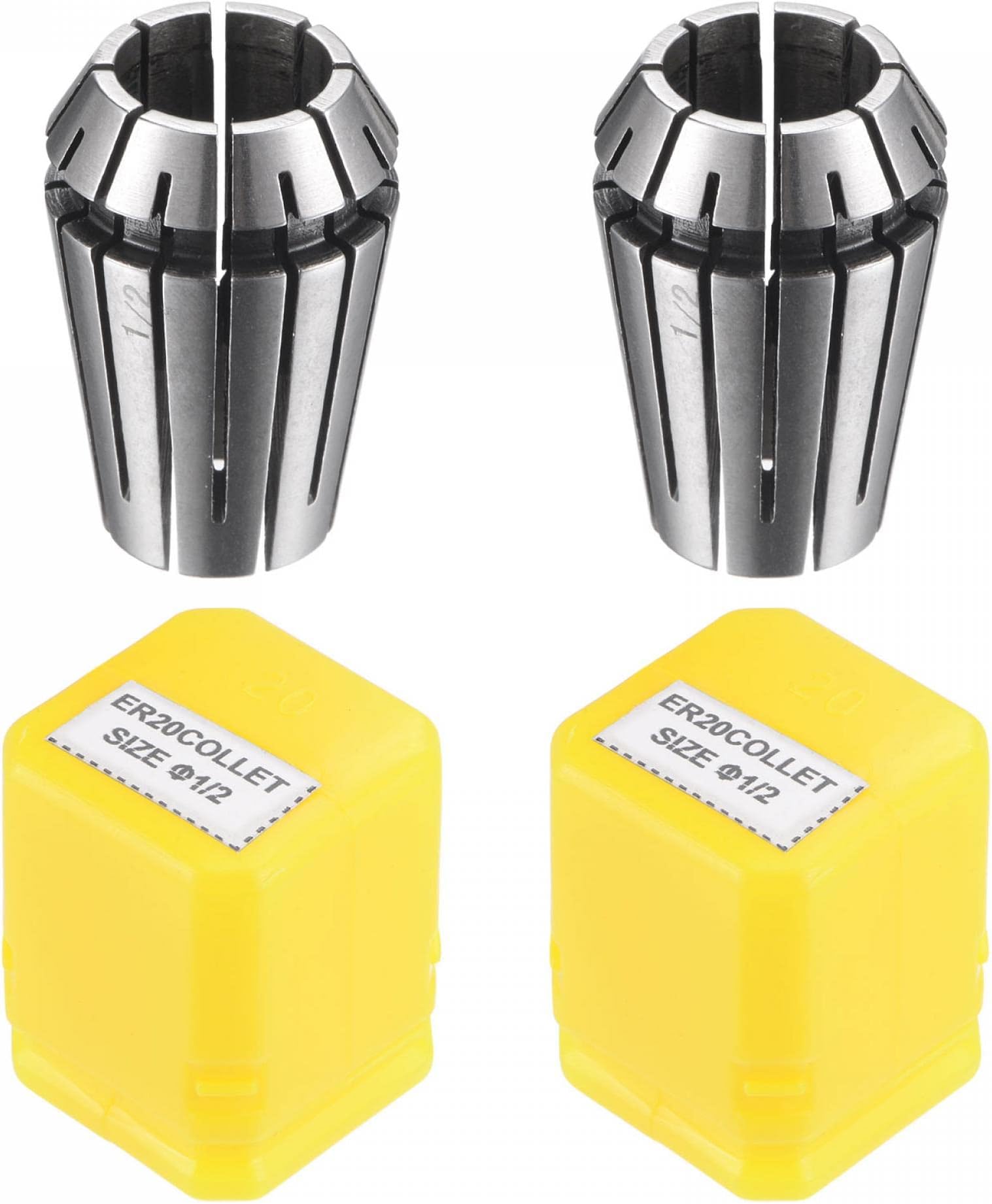 ER20 Spring Collet, 1/2" Chuck for CNC Engraving Machine Lathe Milling 2pcs