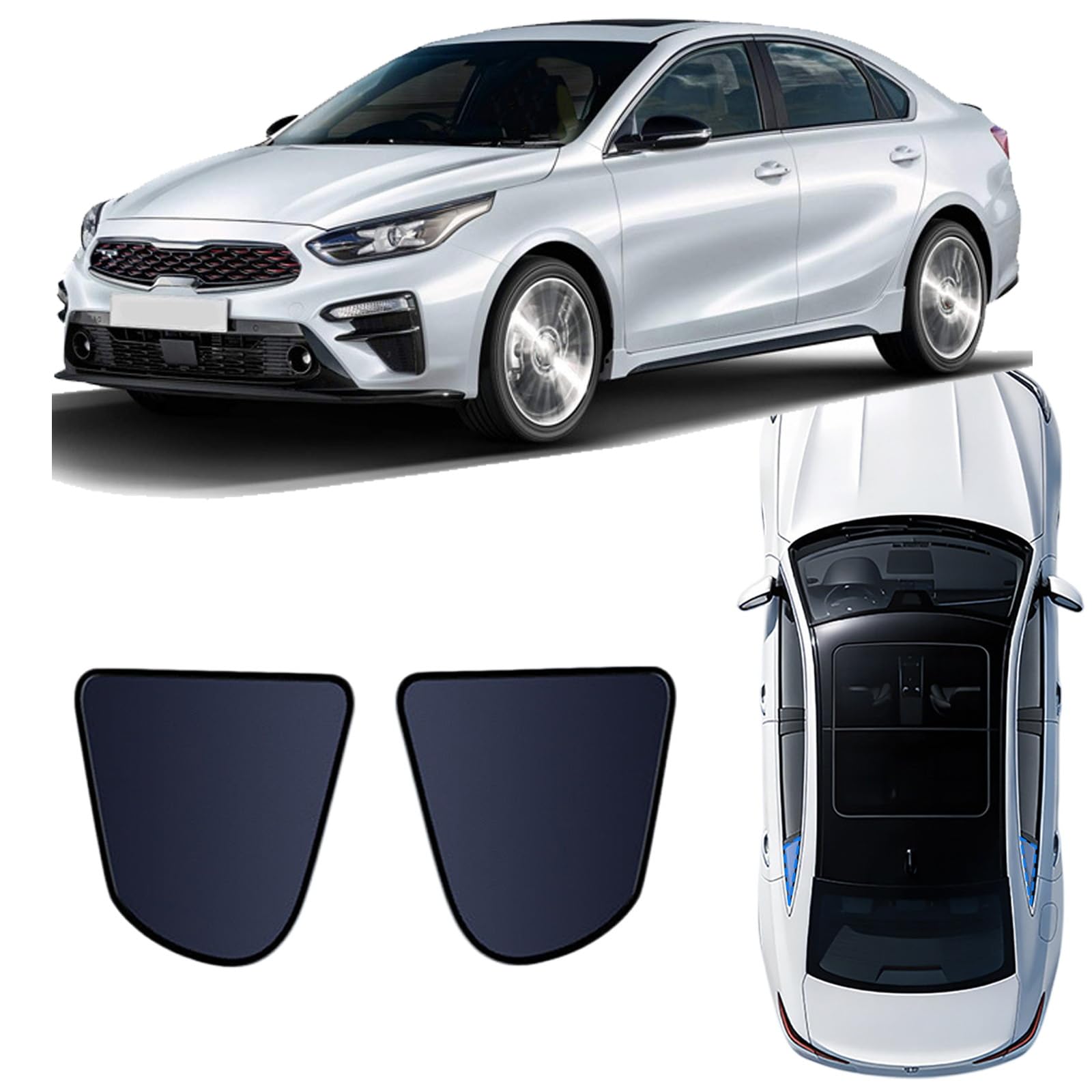 Pare-soleil voiture intérieur KIA Forte | Rideaux magnétiques anti-chaleur