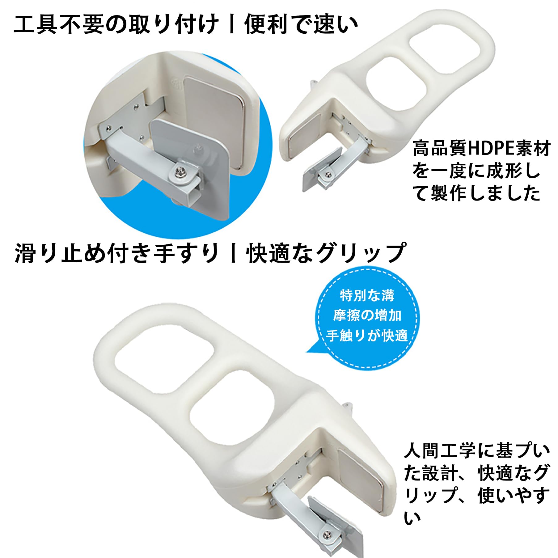 Amazon.co.jp: 浴槽手すり 風呂 手すり 浴槽のハンドル 入浴介助 入浴 