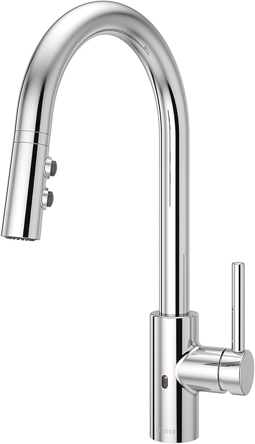 Pfister LG529ESAC Stellen Touchless Pull Down Kitchen Faucet with React Electronic Motion Sensor, Polished Chrome Pfister LG529ESAC Stellen Touchless Pull Down Kitchen Faucet with React Electronic Motion Sensor, Polished Chrome