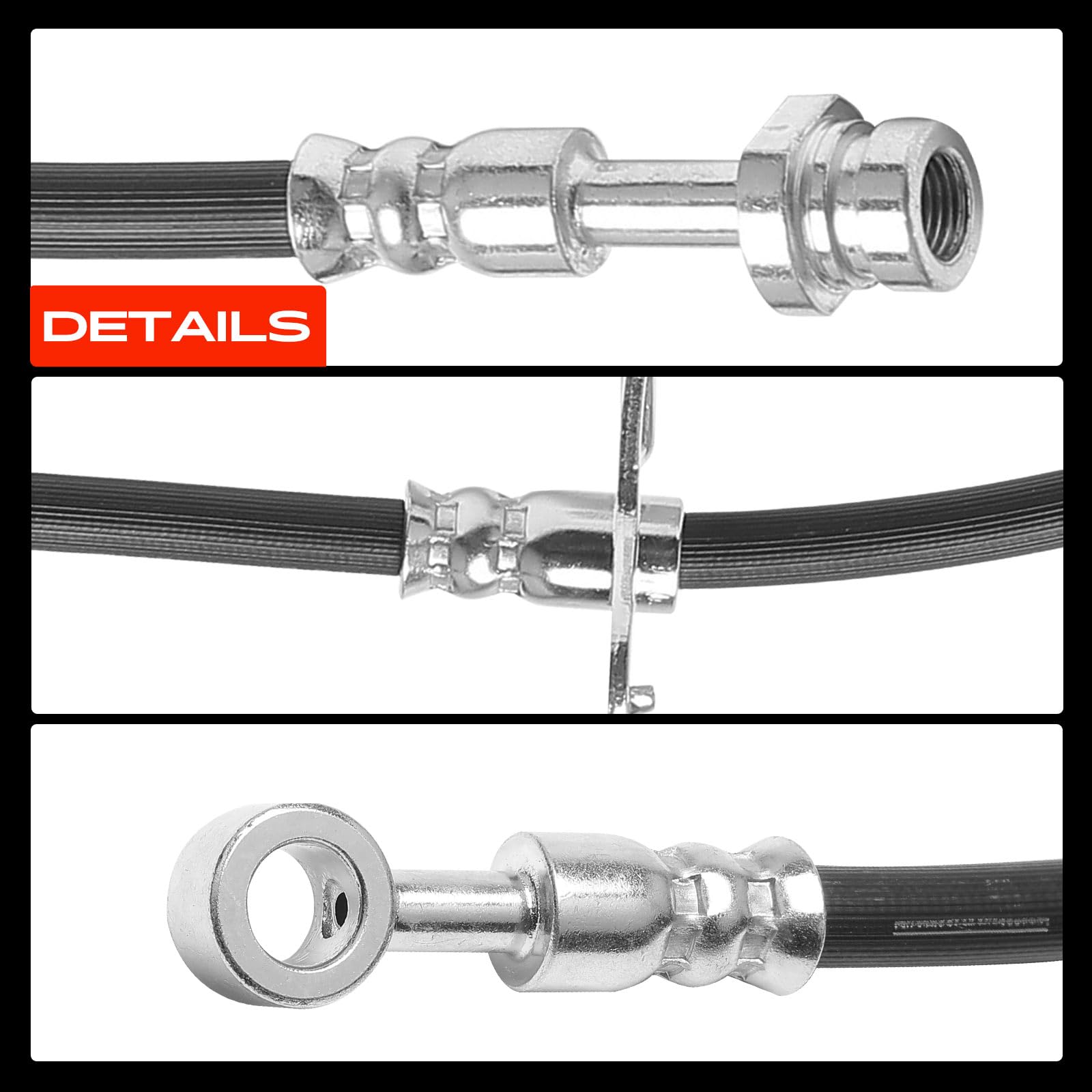 Frankberg 2 mangueras de freno delanteras 587312W000 | Compatible con: Gran Santa Fe, Santa Fe II CM, Santa Fe III DM DMA