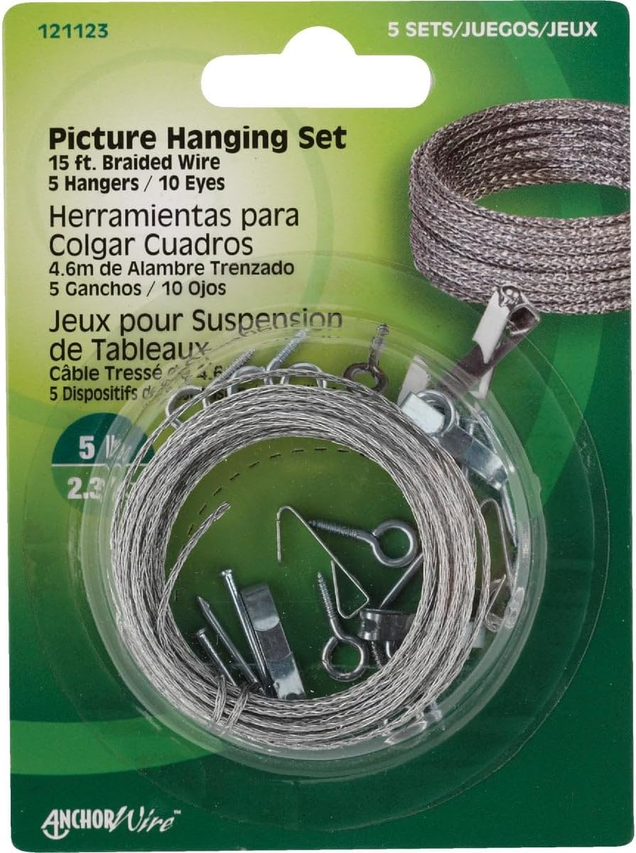 Fasteners 121123 Light Weight Picture Hanging Set - Quantity 10