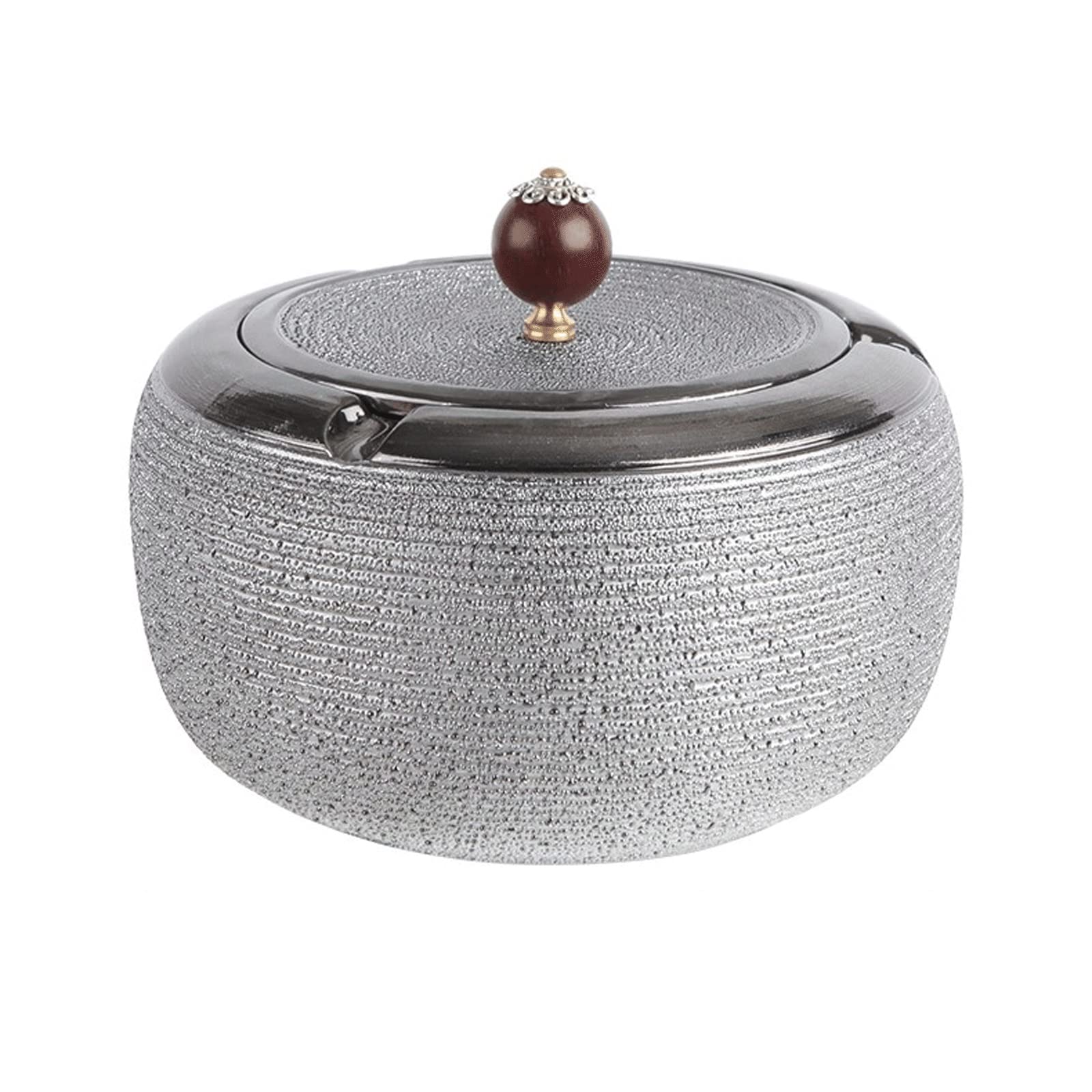 Ceniceros para cenicero de cerámica con tapa, cenicero para uso en interiores o exteriores, cenicero para escritorio, patio, oficina en casa