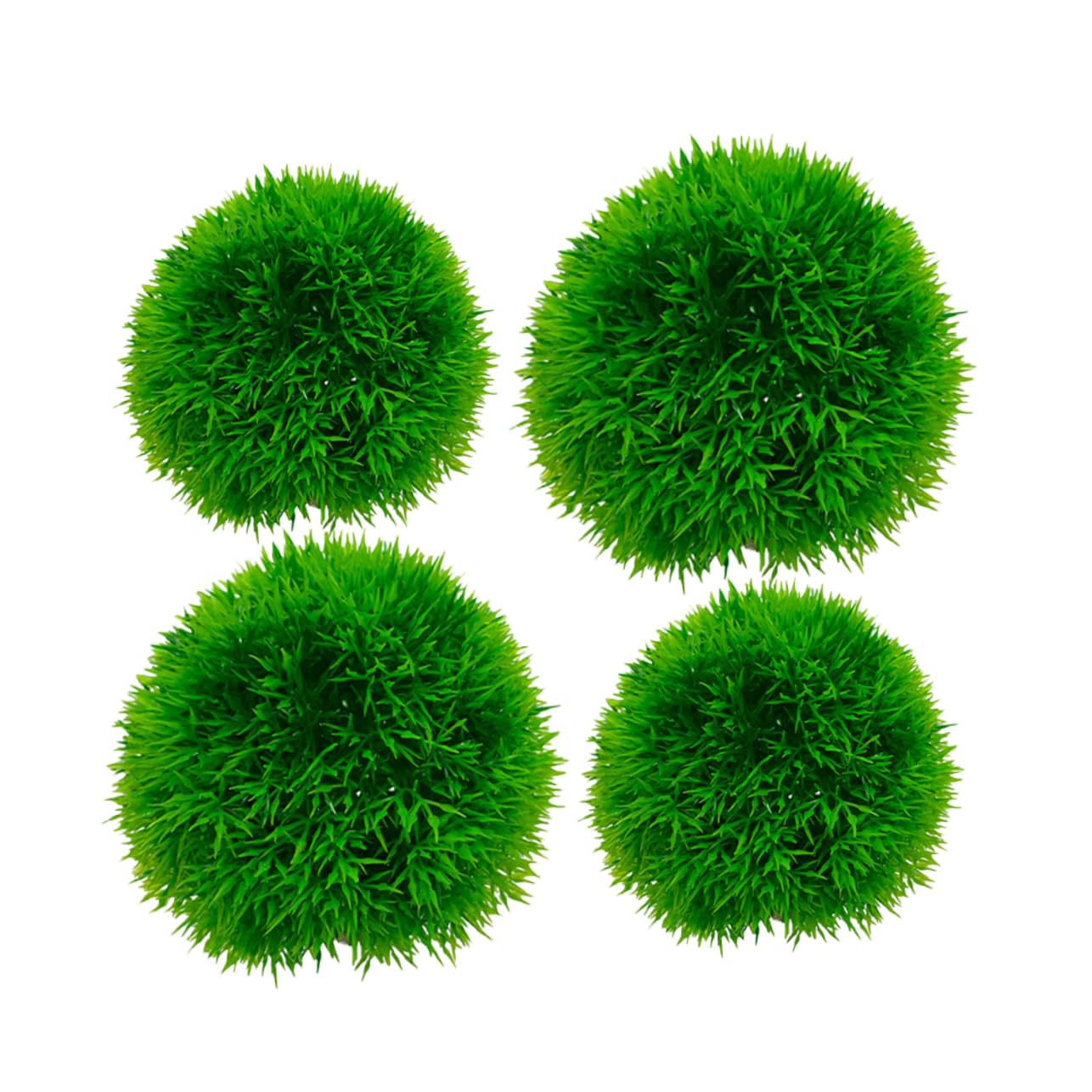 Kisangel 5 Sätze Aquarium-grasball Kühler Gefälschtes Aquarium-aquariumspielzeug Künstliche Aquarienpflanzen Teichschwimmpflanzen Zubehör Für Aquarien Aquarienkugeln Pp Green 4 Stücke * 5