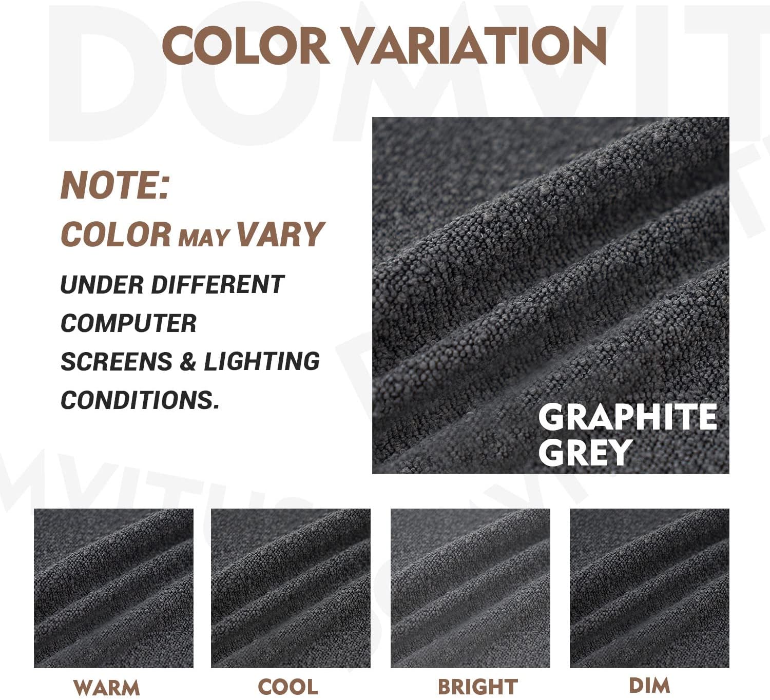 DOMVITUS Boucle Pillow Covers 20x20 Luxury Throw Pillow Covers Decorative Pillows for Bed Sofa Pillows for Living Room Accent Couch Pillows Soft Cushion Case, 1PC, Graphite Grey