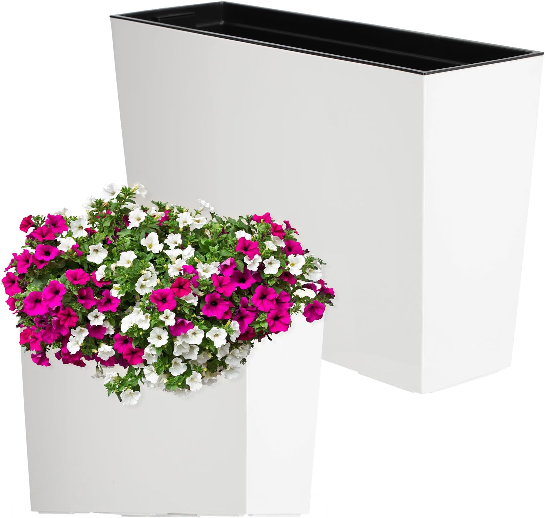 Kadax Bloembak Van Kunststof, 18,5 X 55,7 Cm, 5 Kleu Bloempot Met Irrigatiebanden Balkonbak Met Inzetstuk Plantenbak Voor Buiten Bloembak Rechthoekig Rotanpatroon Wit 764232866 Kadax Bloembak Van Kunststof, 18,5 X 55,7 Cm, 5 Kleu Bloempot Met Irrigatiebanden Balkonbak Met Inzetstuk Plantenbak Voor Buiten Bloembak Rechthoekig Rotanpatroon Wit 764232866