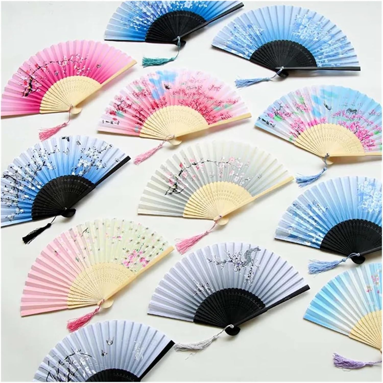 Vintage Folding Fan Retro Hand Folding Fan Dance Hand Fan Home Decoration Ornaments Craft Gift Fan
