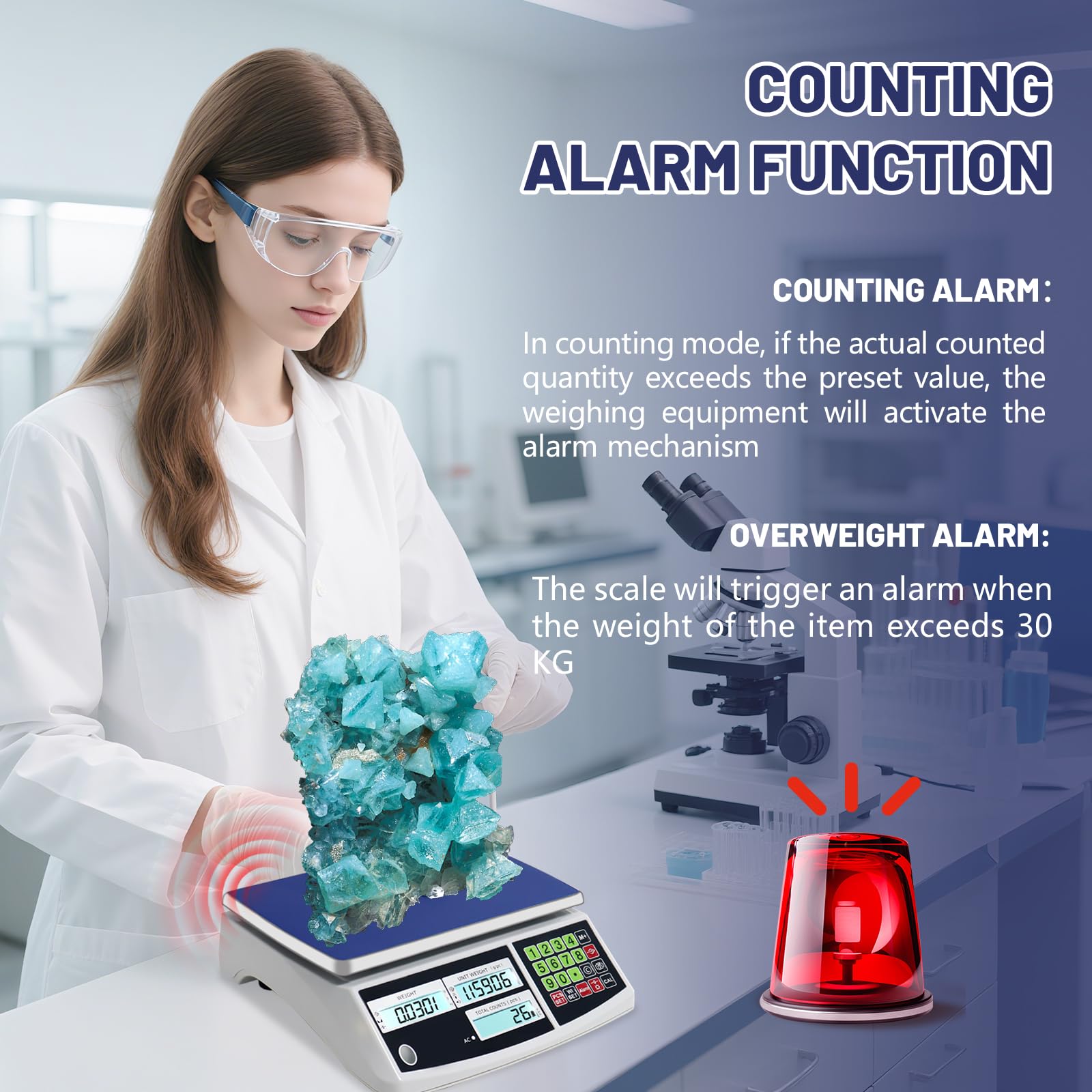 Precision Counting Scale - 30kg/66lb Digital Scale -5