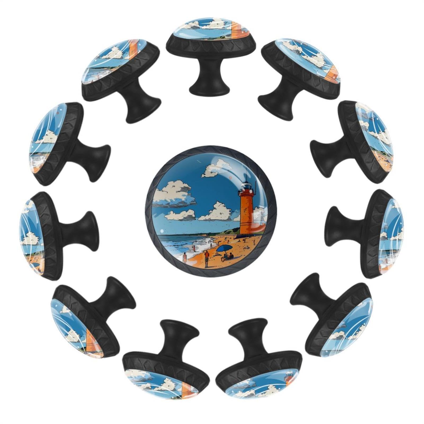 Boutons d'armoire design rond finitions soignées pour meuble et commode de salon