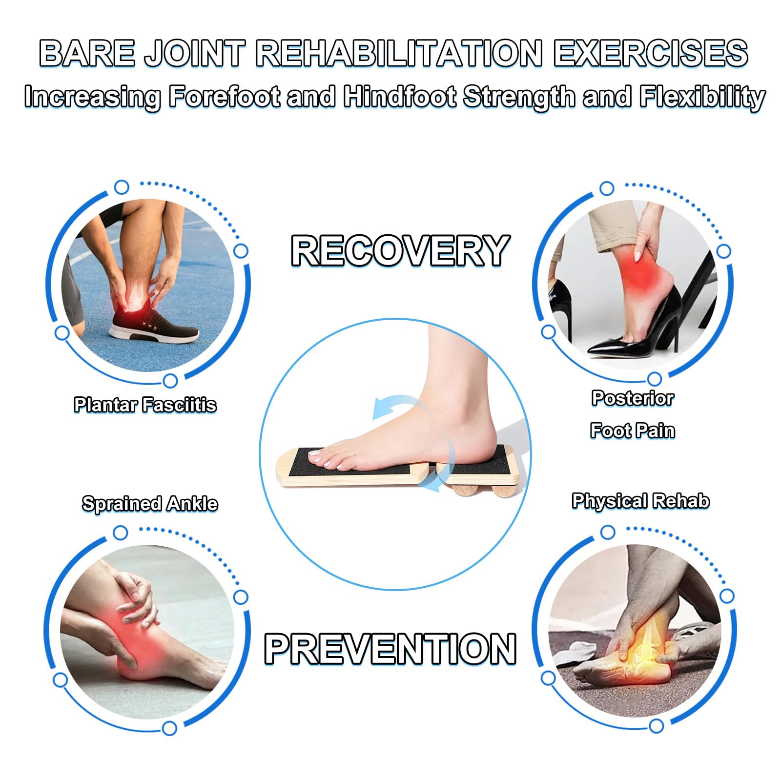 Adjustable Ankle Balance Board for Ankle strengthener & Stability Training — Amazon image 3