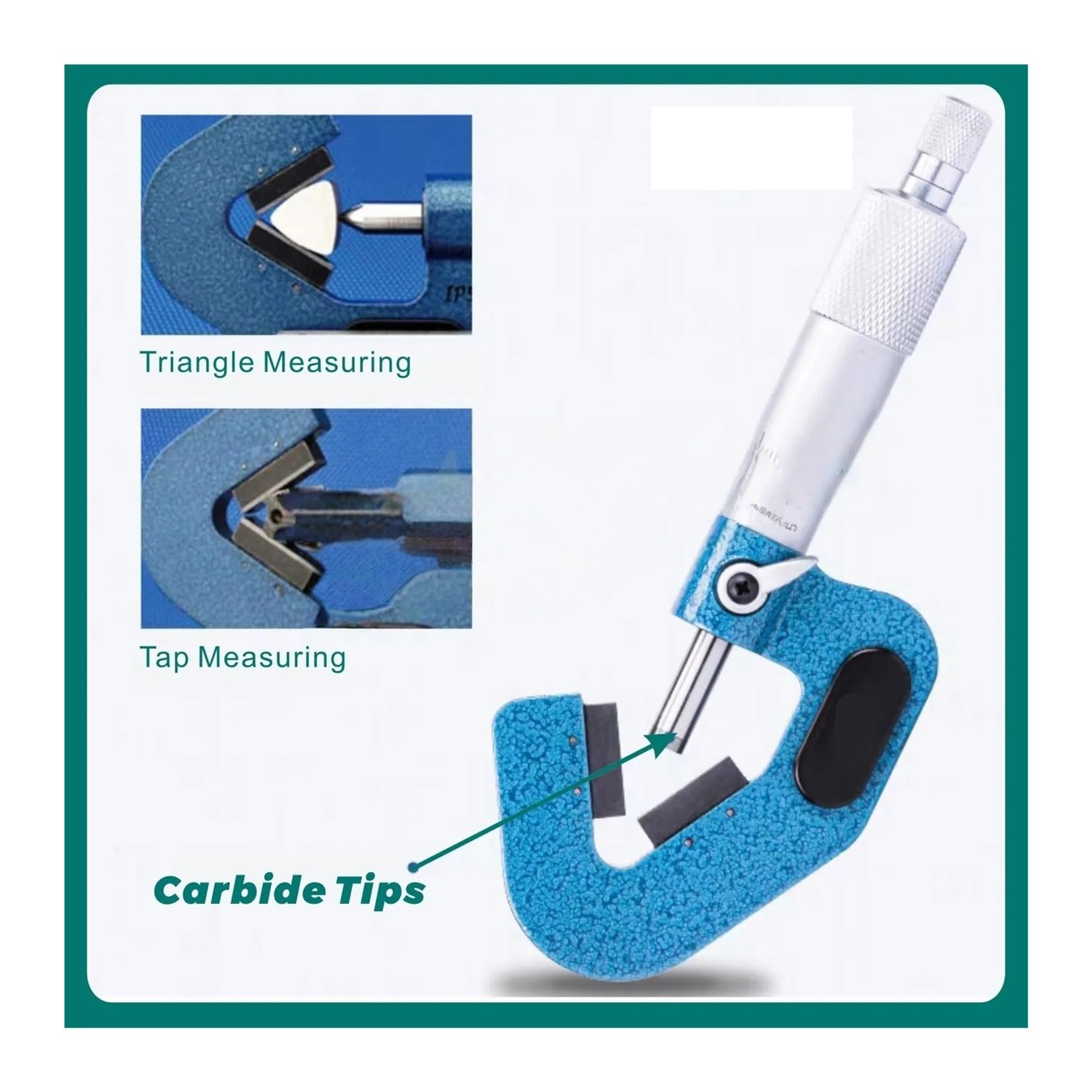 Micrometro Meccanico a Tre Lame con Incudine a V, Campo di Misura: 1-15 mm, 5-20 mm, 5-25 mm, 20-35 mm, 35-50 mm, 50-65 mm, con Una precisione di 0,01 mm.,5-20mm-5 F,5-20mm-5 Flute