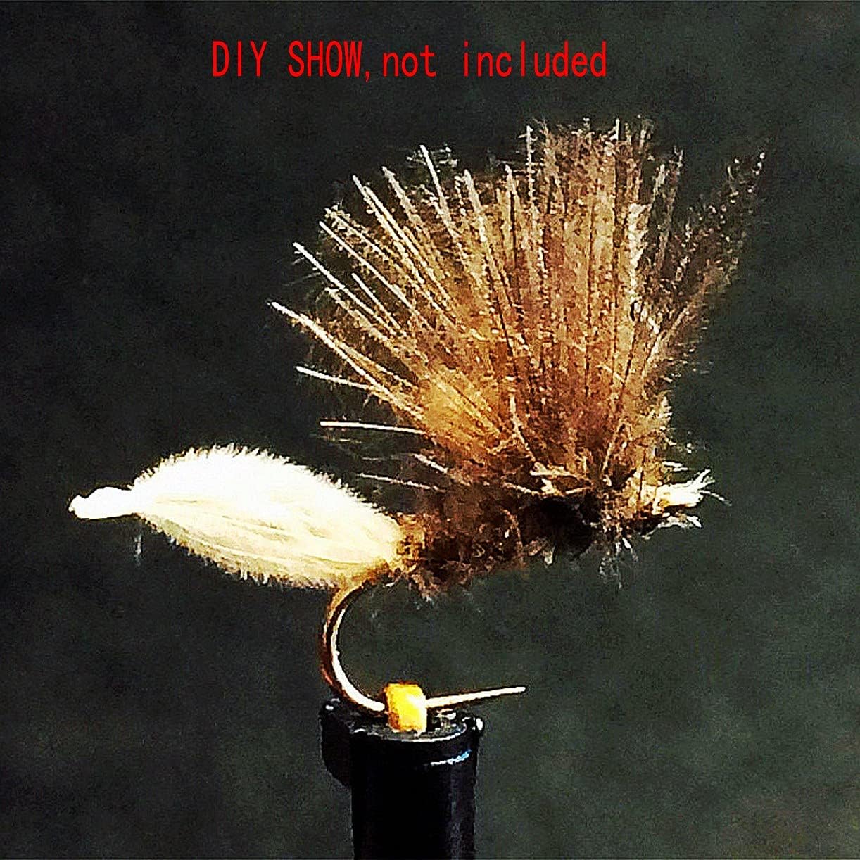 Fly Tying CDC Puff Feather Cul De Canard Duck Butt Feathers for Dry Wing Nymph Fly Tying Materials Trout Bass, 8 Color, 240PCS, AS SHOW