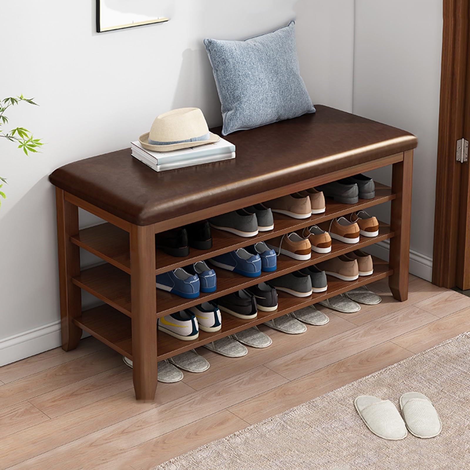 Organiseur à chaussures réglable pour optimiser l'entrée