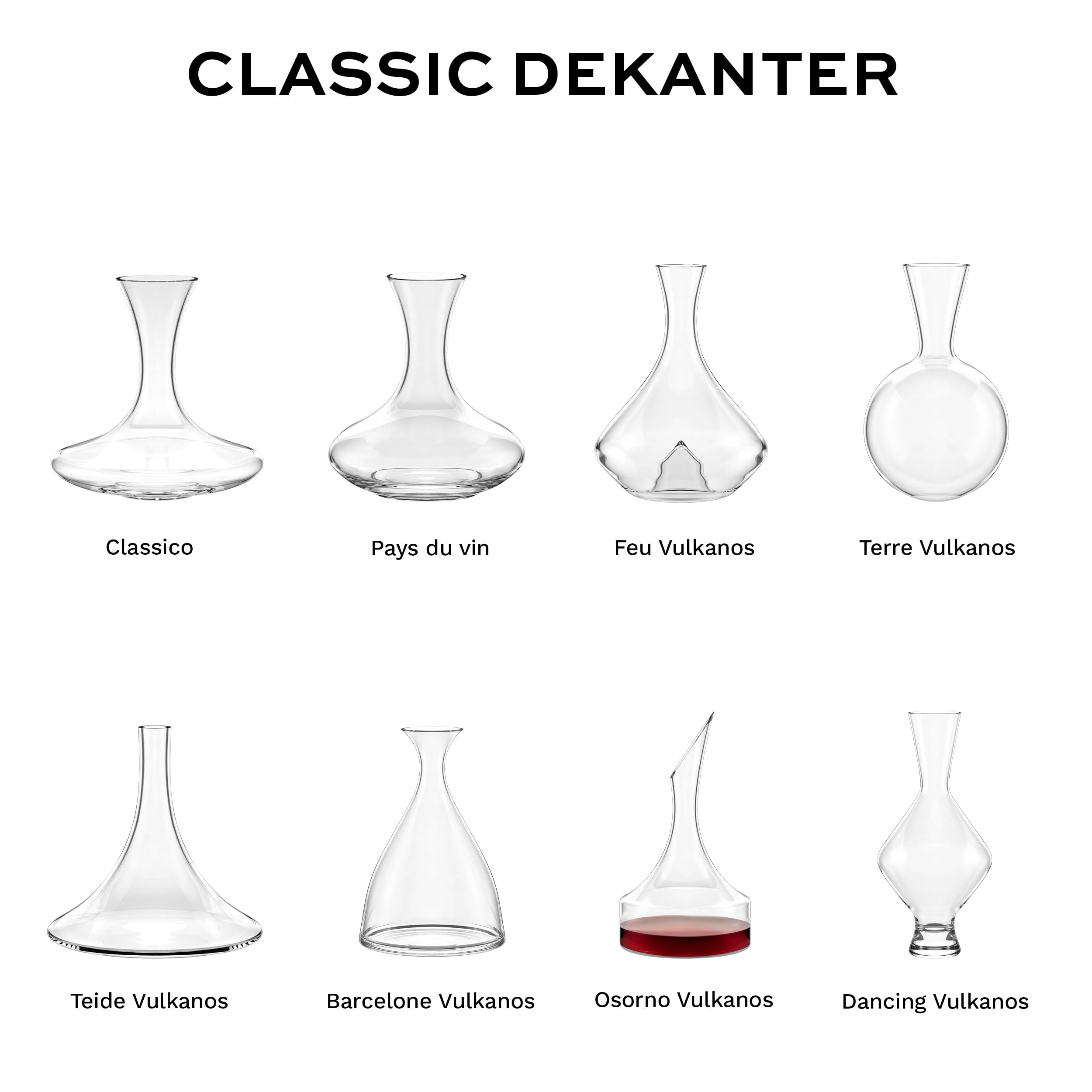 Stölzle Lausitz Décanteur Osorno Vulkanos 750 ml – Carafe élégante pour vin rouge avec développement optimal des arômes – Cristal soufflé bouche – Compatible lave-vaisselle – Cadeau pour amateurs