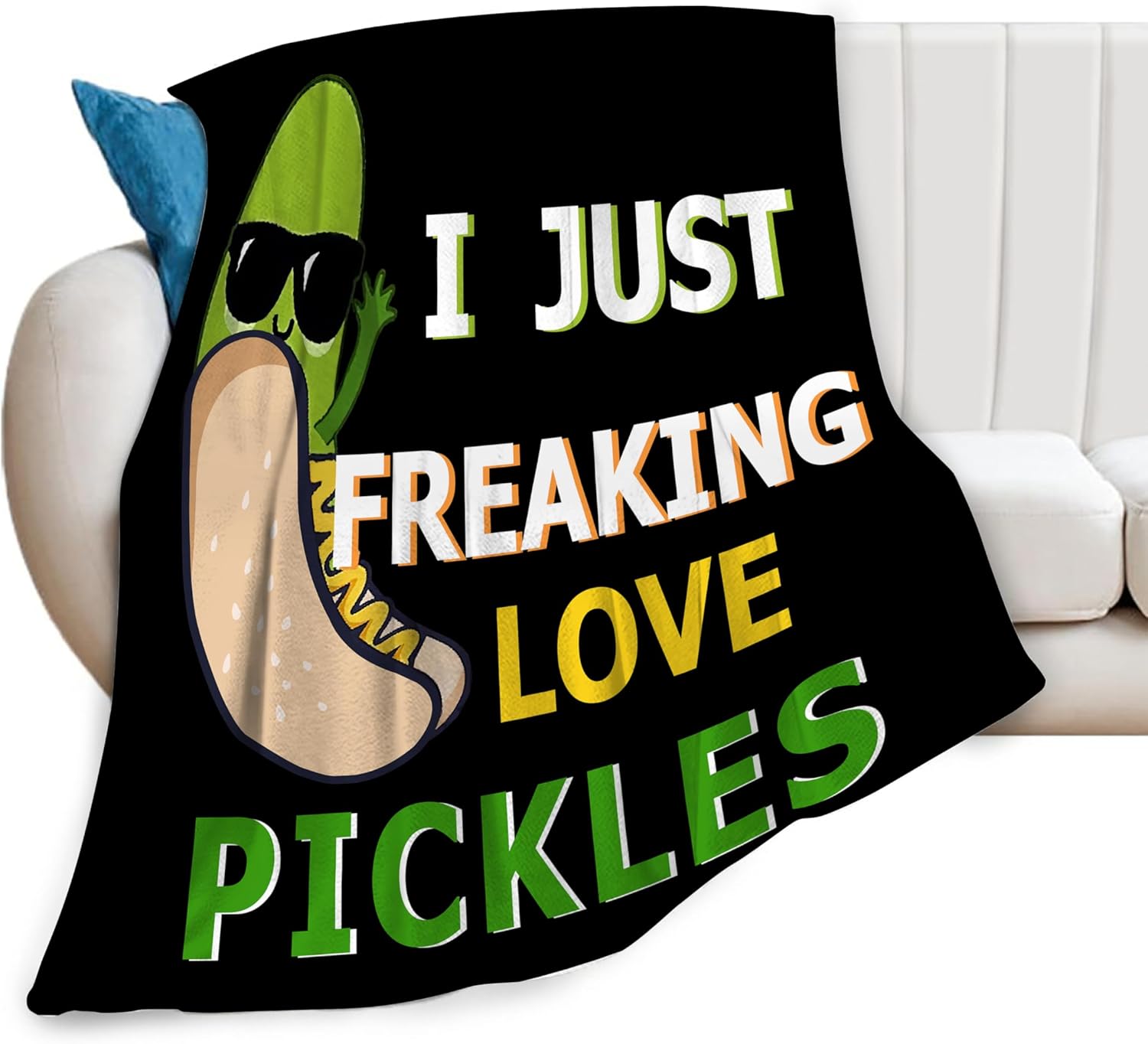 Pickle Blanket for Boys Women Super Soft Warm Pickle Stuff