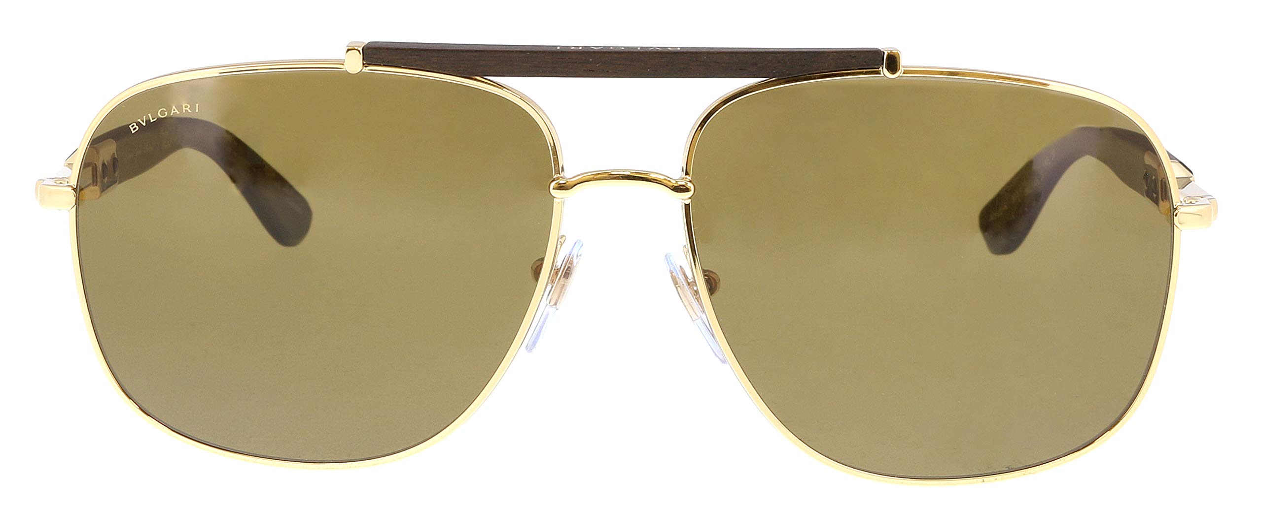 Bvlgari BV5040K - 393 83 Sunglasses GOLD PLATED w POLAR BROWN 60mm