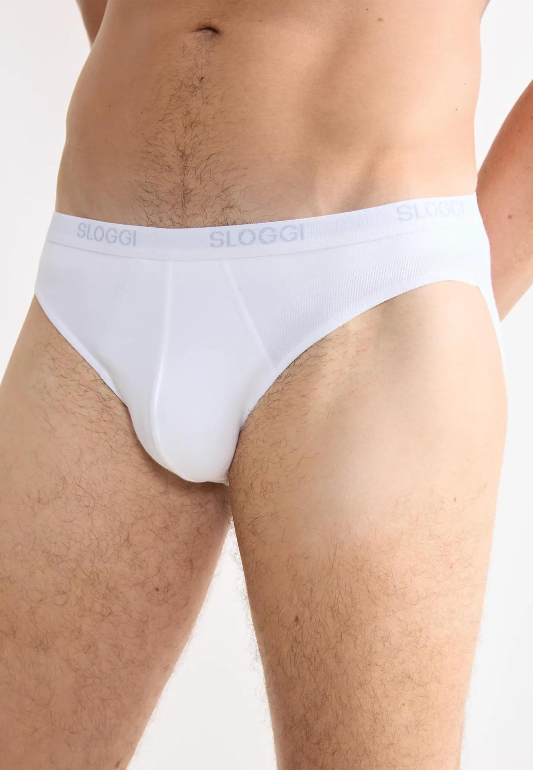 Sloggi Slip Bassi Uomo Men Basic Mini 4P, Bianco 4