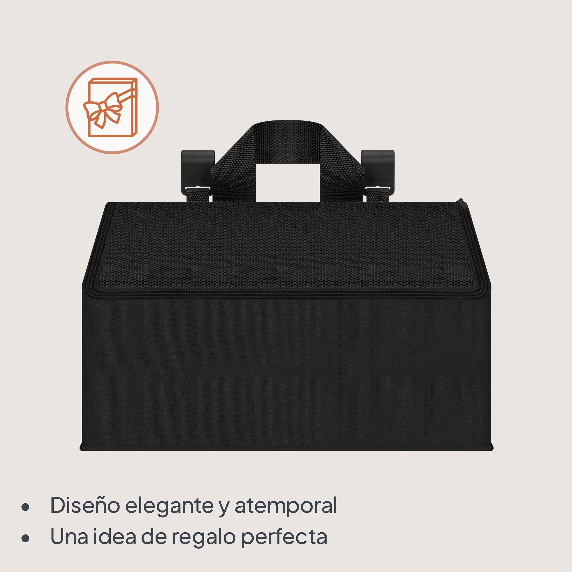 Lionelo Organizador Pañales Sidepocket Medium, Porta Pañales y Toallitas Bebe, Pañales Recien Nacido, Cambiador, Para Habitación de Bebe, 43x15x23 cm