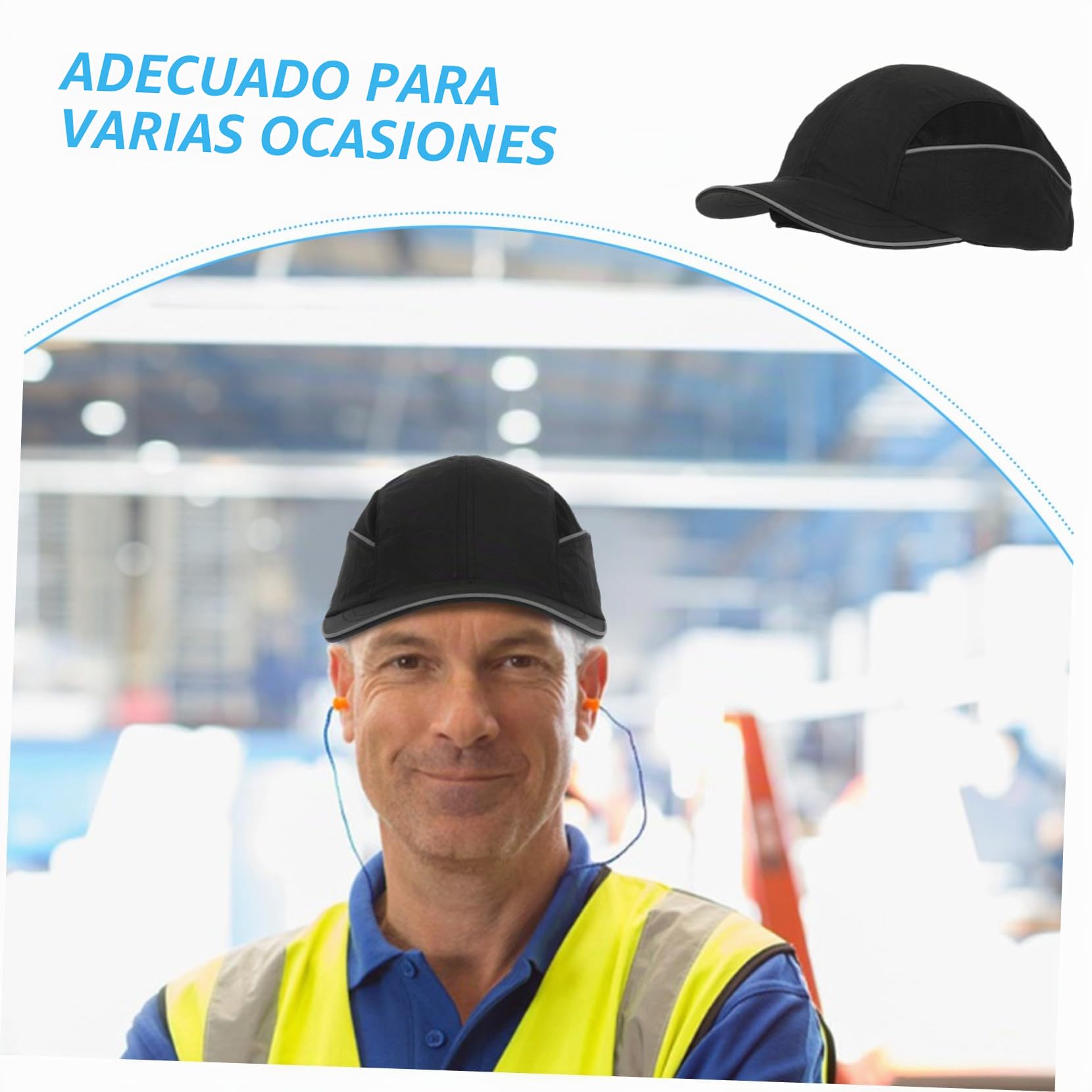 Gorra Casco De Seguridad Antiestática E Ignífuga Gorra De Béisbol con Forro Transpirable Protección para Construcción Y Mantenimiento Eléctrico Tapa De Seguridad