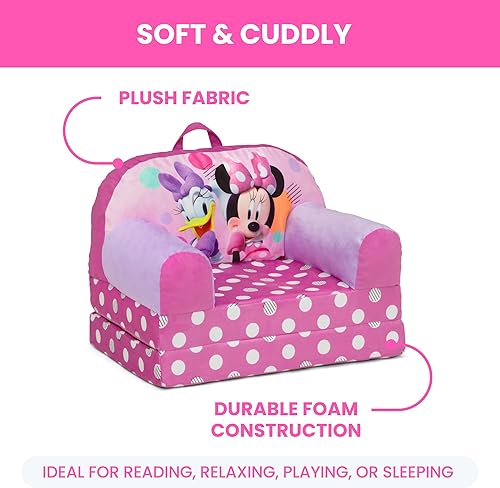 Miniatura 6 de Delta Children - Silla abatible Minnie Mouse Cozee Buddy para niños, rosa