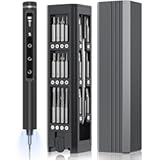3&period;7V Mini Electric Screwdriver&comma;50 in 1 Precision Screwdriver Set&comma;Small Repair Tool Kit with 5 Torque&comma;500mAh Battery&comma;OLED Display&comma;4 LED Lights for Electronics Computer&comma;Phone&comma;Camer&comma;Eyeglass&comma;Watch