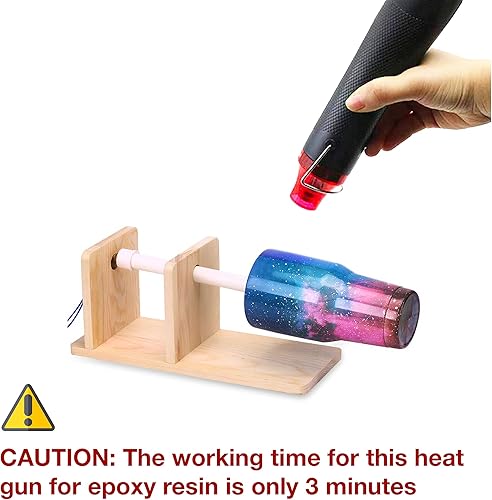 Vista 19 de Herramienta de eliminación de burbujas para resina epoxi y arte acrílico, vasos de purpurina para bricolaje, pistola de calor especialmente diseñada