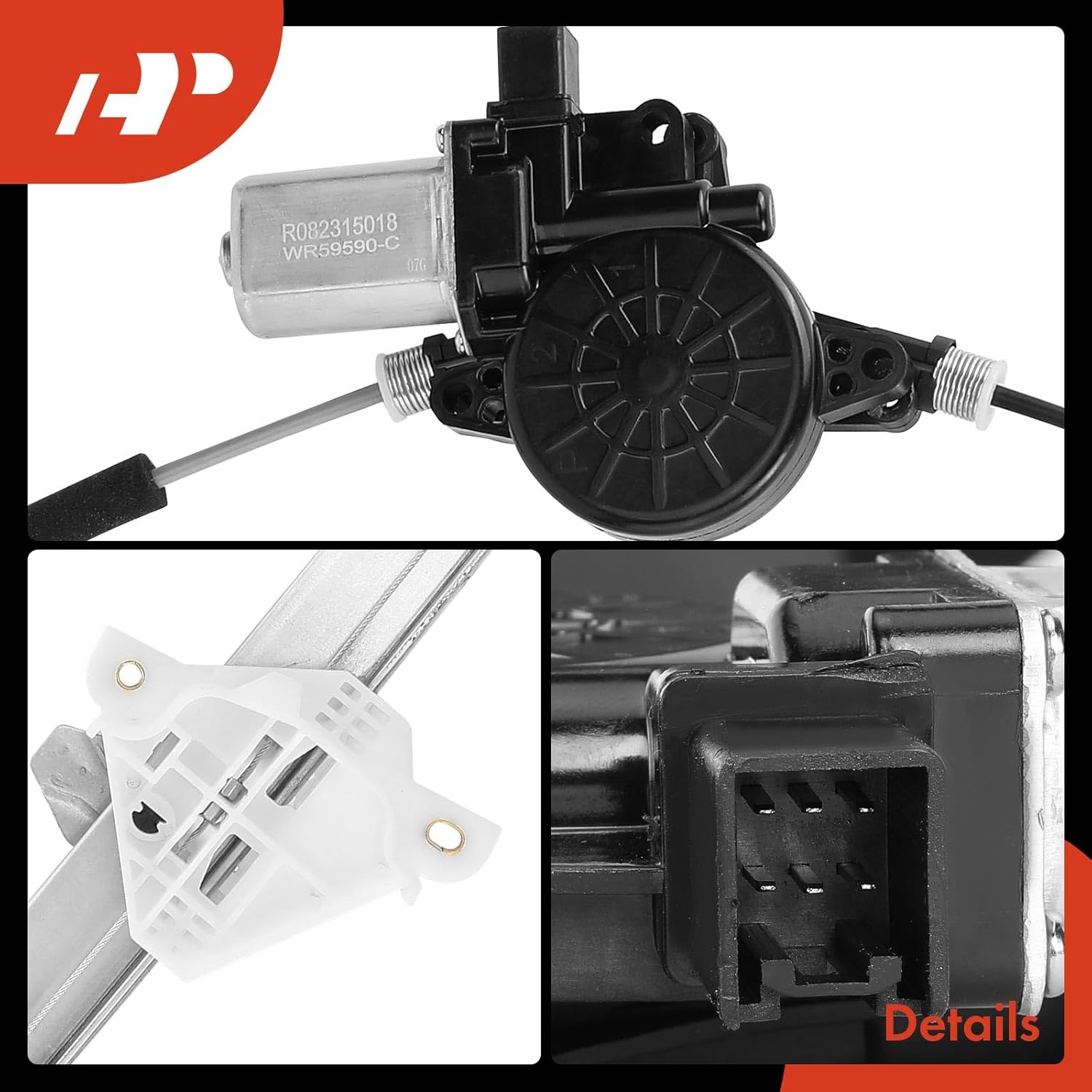 A-Premium Electric Power Window Regulator With Motor Compatible with Mazda CX-5 2013-2016 Front Left Driver Side