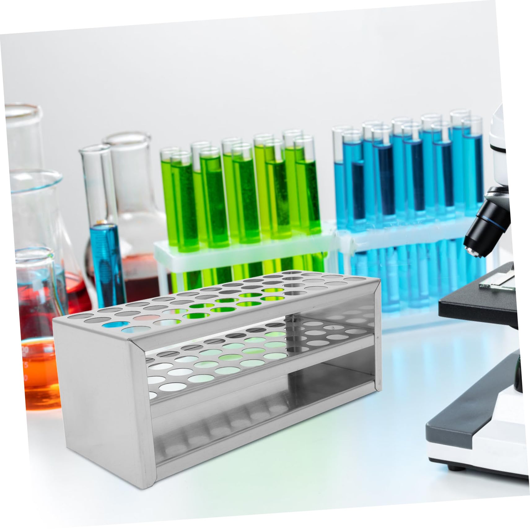 5stücke Test Tube Rack Für Probenröhren Langlebiger Test Tube Organizer Für Geeignet Für Röhren Mit Leicht Zu Reinigen Und Für Einfache Lagerung