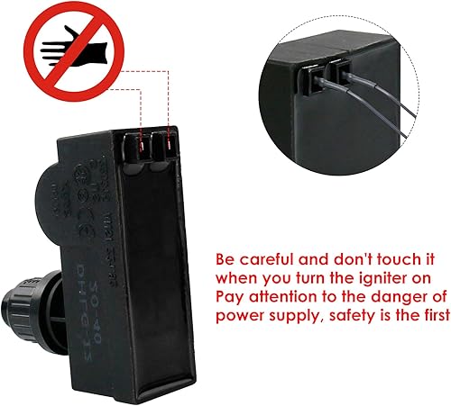 Miniatura 6 de Uniflasy Kit de encendido electrónico de parrilla con botón pulsador de 2 salidas para Charbroil Advantage 463240015, 463344116, rendimiento