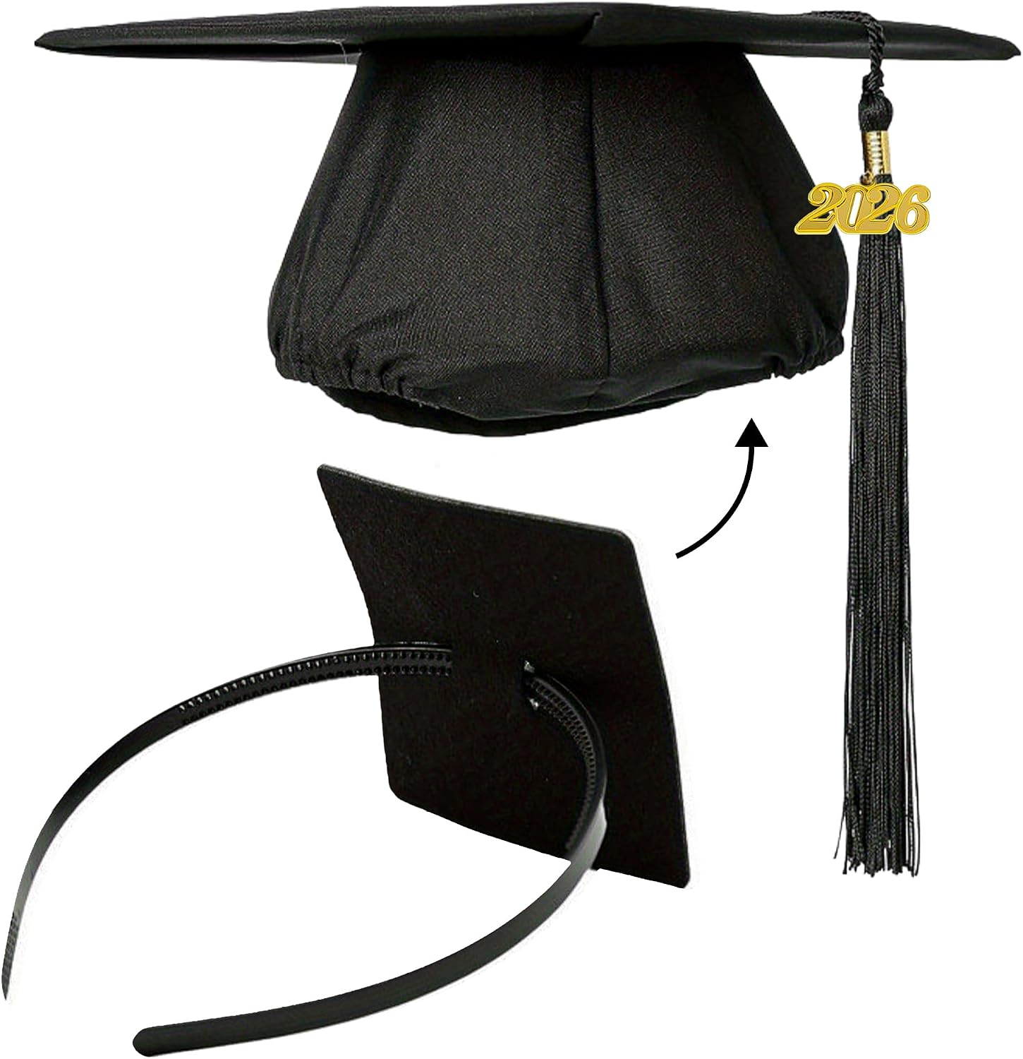 KatchOn, Graduation Cap Headband – Pack of 1 | Graduation Hat Headband | Headband for Graduation Cap (Grad Cap Not Included)