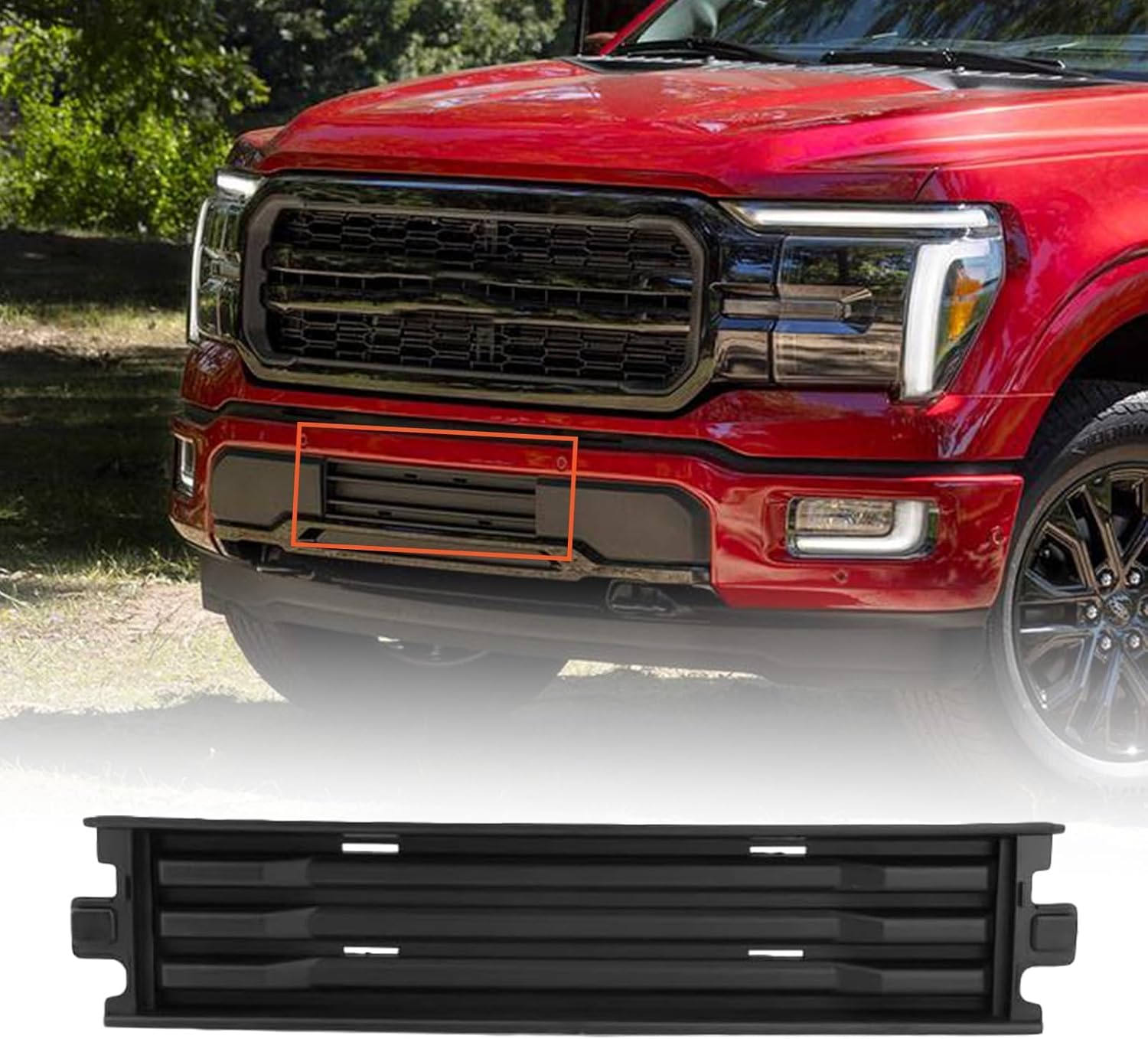 Front Bumper Trim Compatible with Ford F-150 2018 2019 2020 Lower Grille OEM JL3Z-17B968-AB