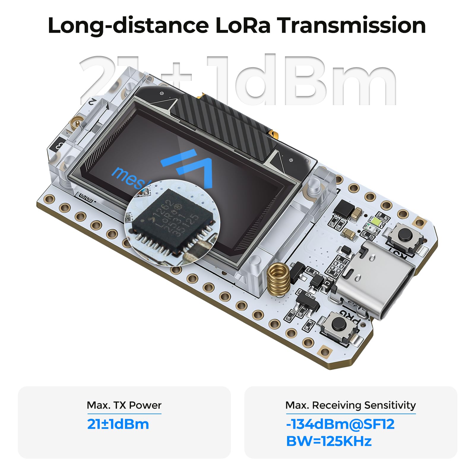 2 Pezzi Scheda di Sviluppo ESP32 LoRa V3 con Antenna LoRa 868 MHz, Integrata WiFi Bluetooth SX1262 per Meshtastic IoT Arduino Scena Intelligente