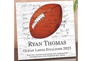 Personalized Sports Plaque for Senior Football Players