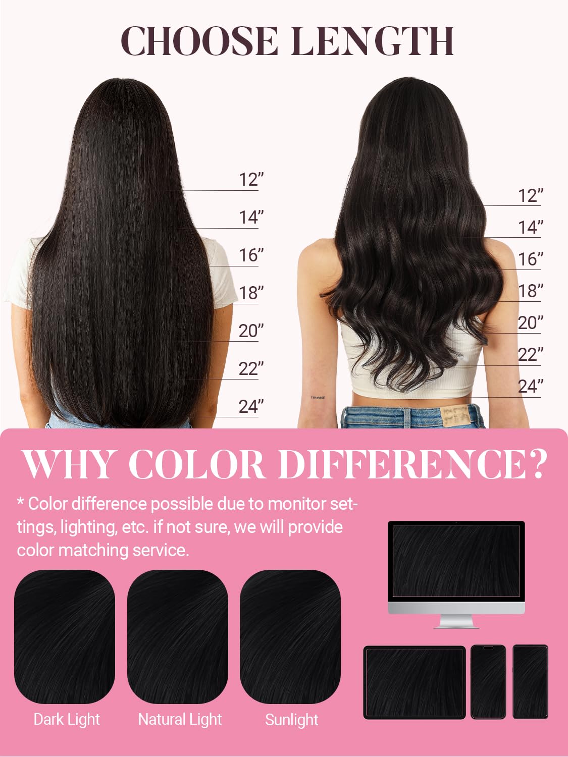 MAXITA Seamless Clip In Hair Extensions Real Human Hair，Invisi Edge Real Human Hair Clip Ins for Woman，Natural Human Hair,20Inch 110g 7Pcs,Jet Black