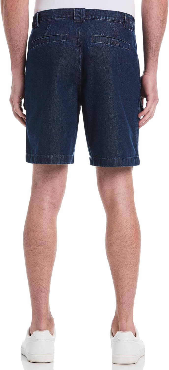 Savane Mens 8” Hiking Cotton Cargo Shorts with Tech Pocket (Available in Big & Tall)