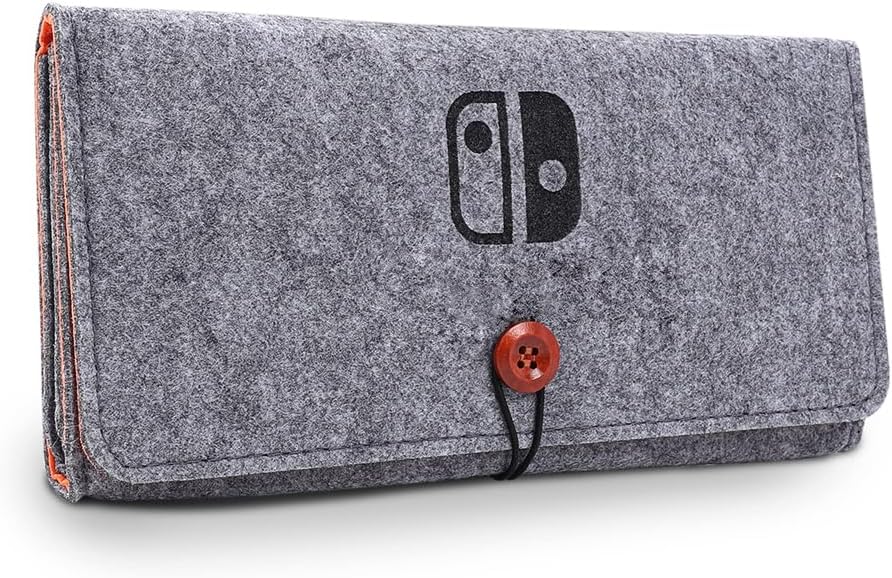 Azonee Switch Carrying Case For Nintendo Oled Model 2021 & 2017, Hard Shell Portable Cover Storage Bag W/5 Game Card Slots Console Accessories
