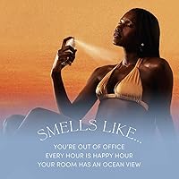 Vista 5 de OUAI St. Barts - Bruma para el cabello y el cuerpo, con aroma tropical y aerosol corporal, notas de fruta del dragón, flor de azahar, tuberosa