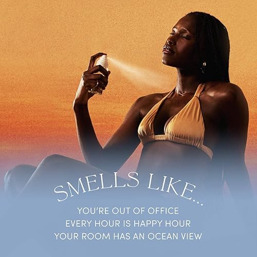 Miniatura 5 de OUAI St. Barts - Bruma para el cabello y el cuerpo, con aroma tropical y aerosol corporal, notas de fruta del dragón, flor de azahar, tuberosa y