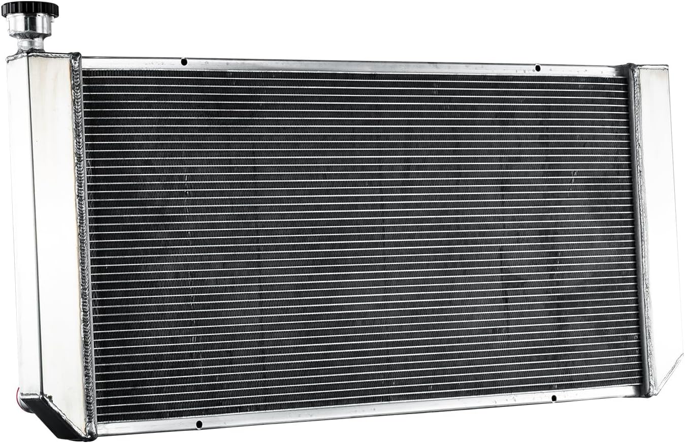 CU391 Radiator for 1988-1993 Chevy C1500 C2500 C3500 K1500 K2500 K3500 V30 V3500 Pickup 6.2L V8 Diesel & 1988-1993 GMC C1500 C2500 C/K/V Series, 4 Row Full Aluminium Cooling Radiator
