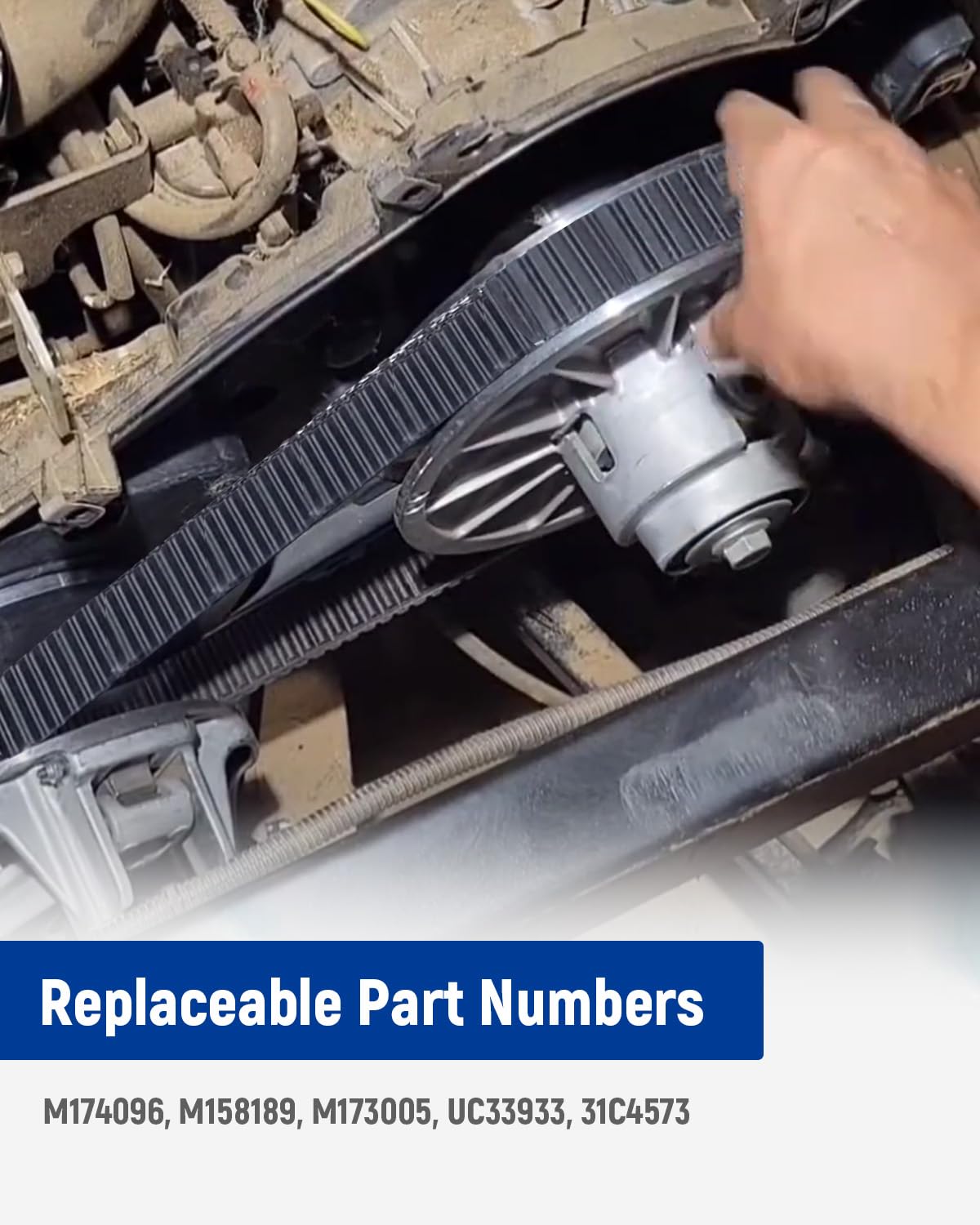 M174096 31C4573 UC33933 Clutch Drive Synchronous Belt, Fit for John Deere Gator XUV 825M 825I 835R 835E 835M 855D 855M 865R 865M