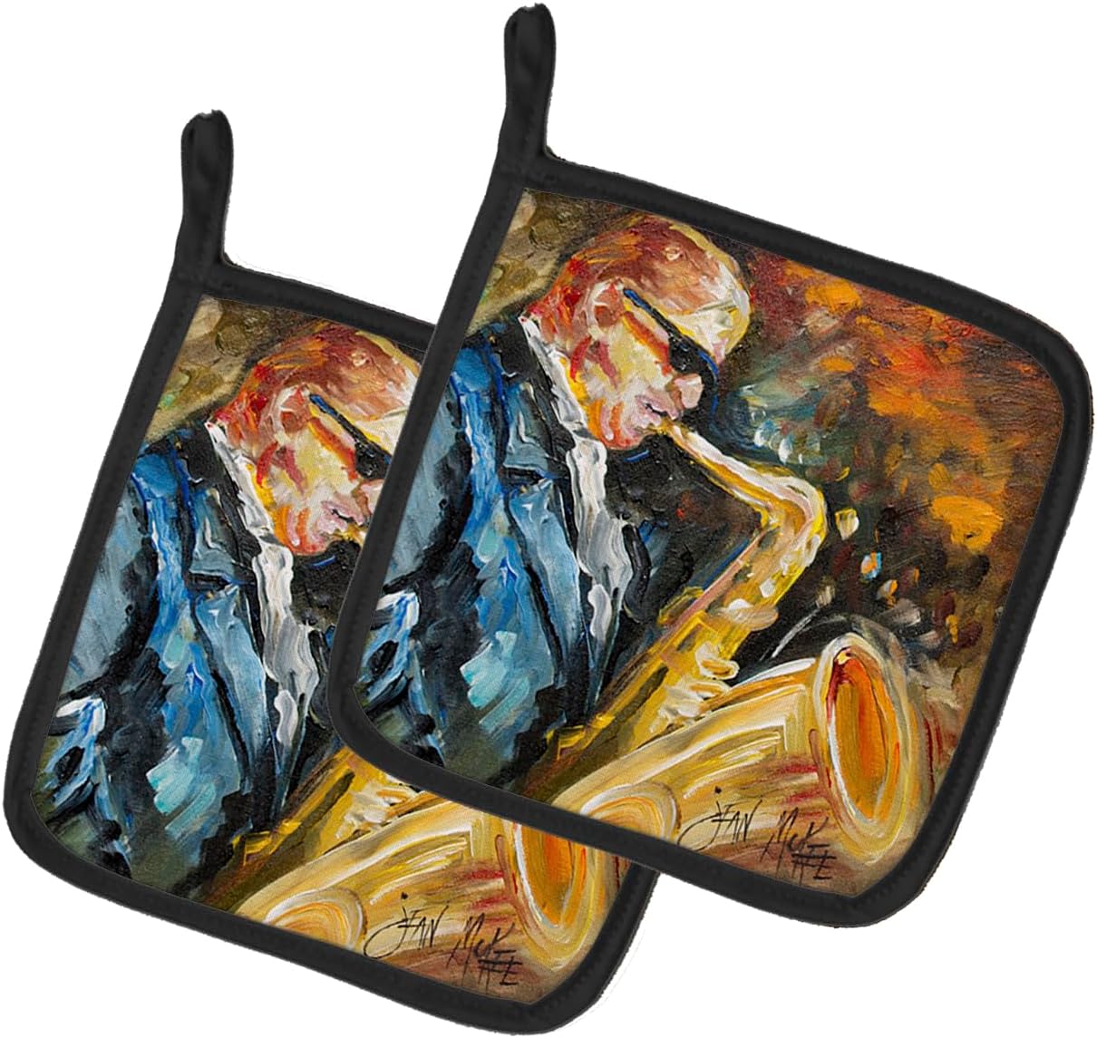 Caroline's Treasures JMK1236PTHD Knost Reggata Sailboats Pair of Pot Holders Kitchen Heat Resistant Pot Holders Sets Oven Hot Pads for Cooking Baking BBQ, 7 1/2 x 7 1/2