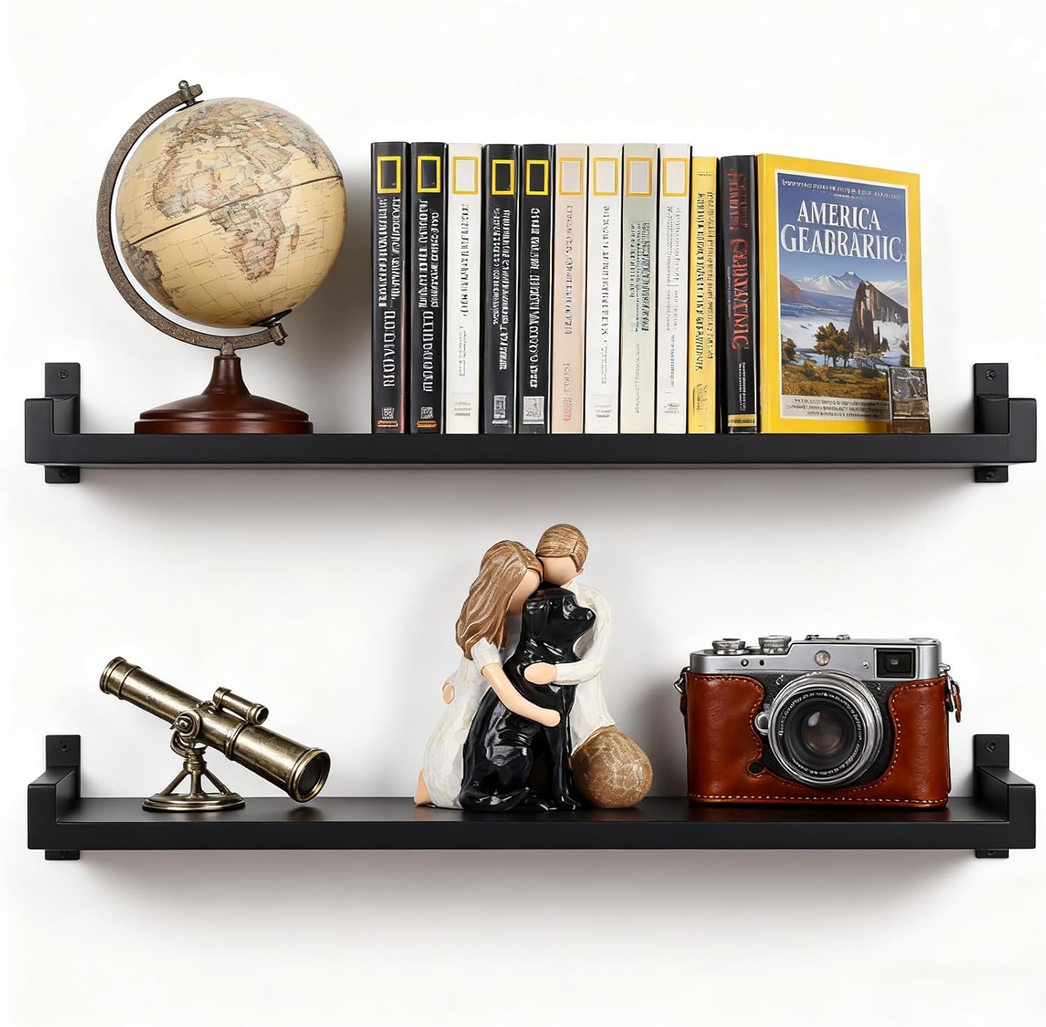 Labrador Dog Lover Figurine, Couple Hugging Labrador Resin Statue, Pet Memorial Figurine, Family and Pet Lover Gift, Modern Home Decor Sculpture for Living Room, Bedroom, Bookshelf, or Office