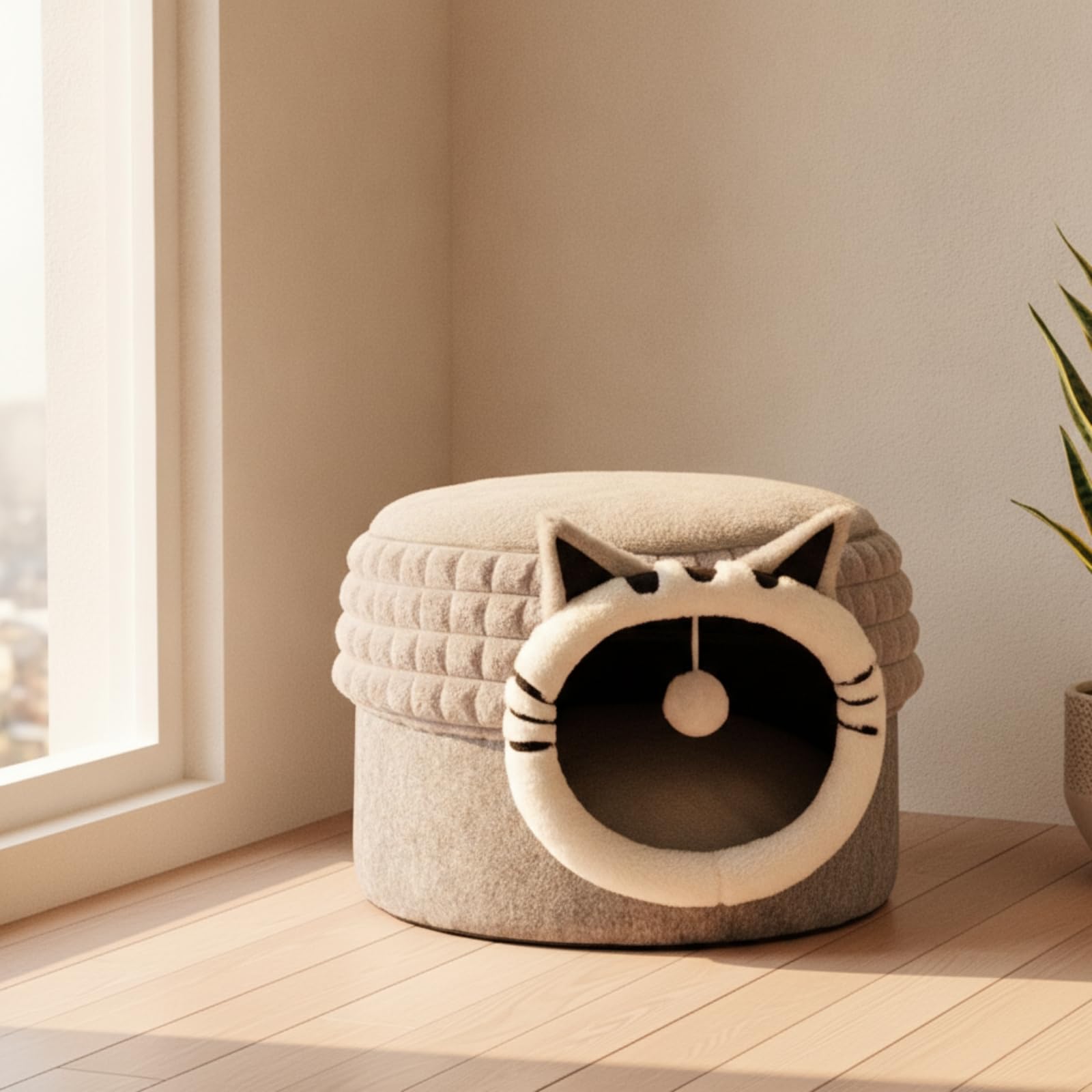 Weich Kuschelbett für Heimtiere, 40 30 30 cm, Style to 1