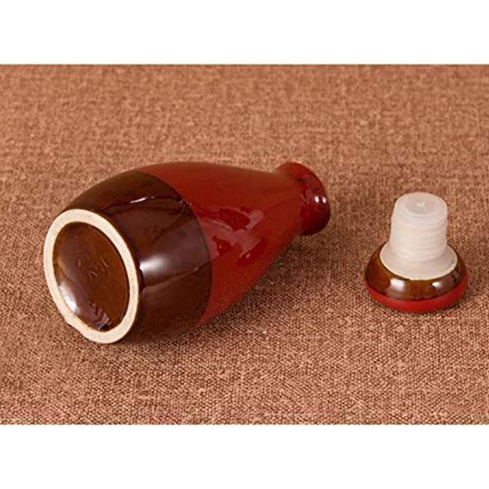Ensemble de 6 Tasses à saké en céramique Japonaise, Style Traditionnel rétro, avec Plateau en Bois.